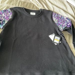 DKNY THE EVERYWHERE SWEATSHIRT NAVY BLUE SIZE MEDIUM